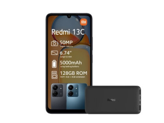 Xiaomi Redmi 13C Midnight Black avec Power bank